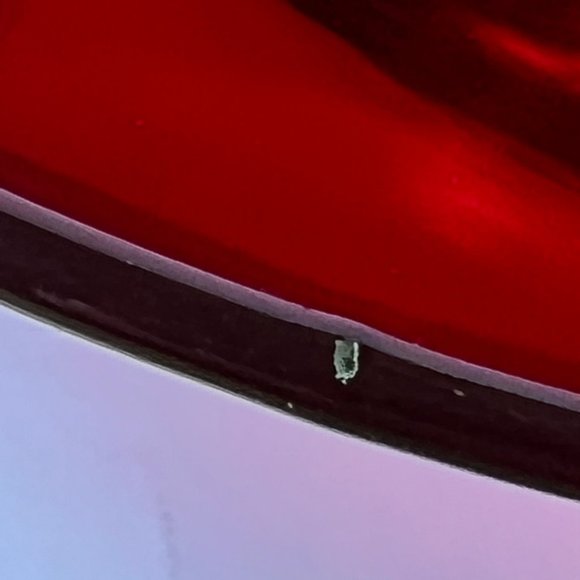 Vintage Viking Glass Divided Relish Trinket Candy Dish Ruby Red Amberina Rim - Picture 9 of 11